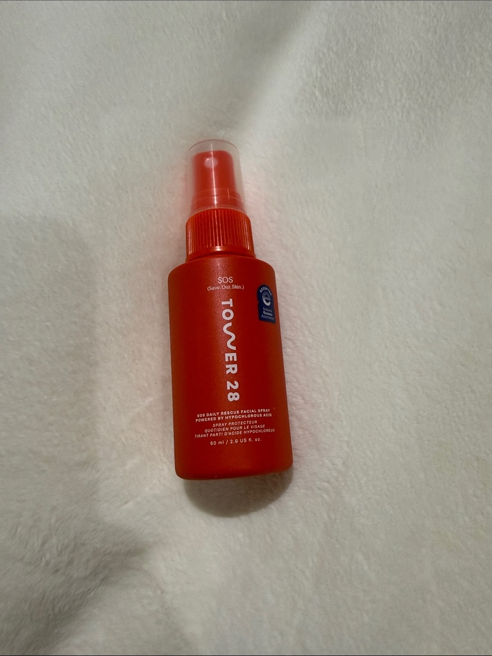 TOWER28 SOS Daily Rescue Facial Spray - Bright Red-Orange Bottle